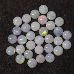 Australian Opal -3 MM Round White Fire