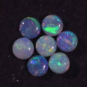 Australian Opal -4 MM Round Green Fire