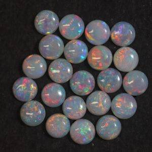 Australian Opal -4 MM Round multicolor fire